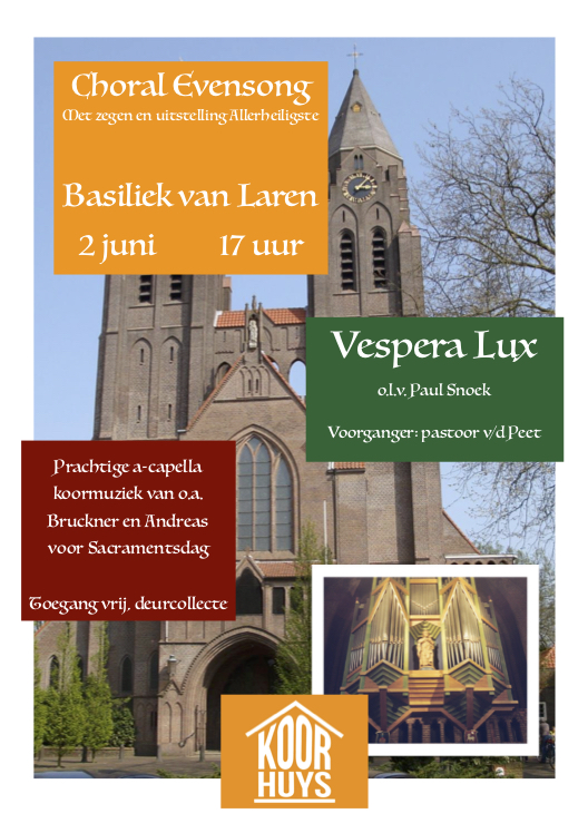 Lees meer over het artikel Choral Evensong op 2 juni